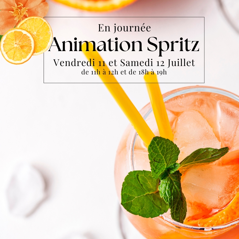 Animation SPRITZ – Les 11 & 12 juillet chez Cave Fraisse 